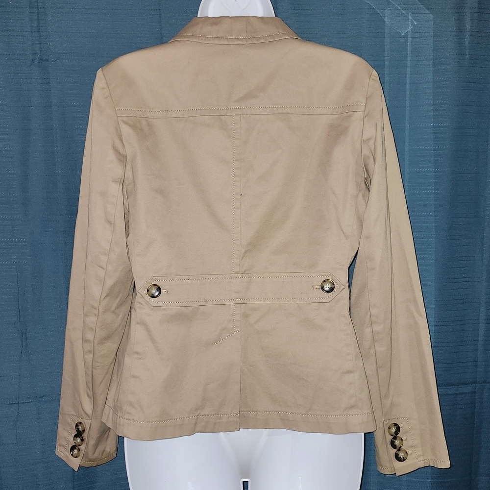 Talbots | Tan Khaki Blazer Jacket - Picture 3 of 4